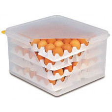 Контейнер для хранения яиц 35,4*32,5 см. h= 20 см. 8 лотков с крышкой полиэтилен APS