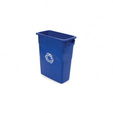 Бак для мусора 60л SLIM JIM 59х28см h63см, без крышки, п/э, цвет синий